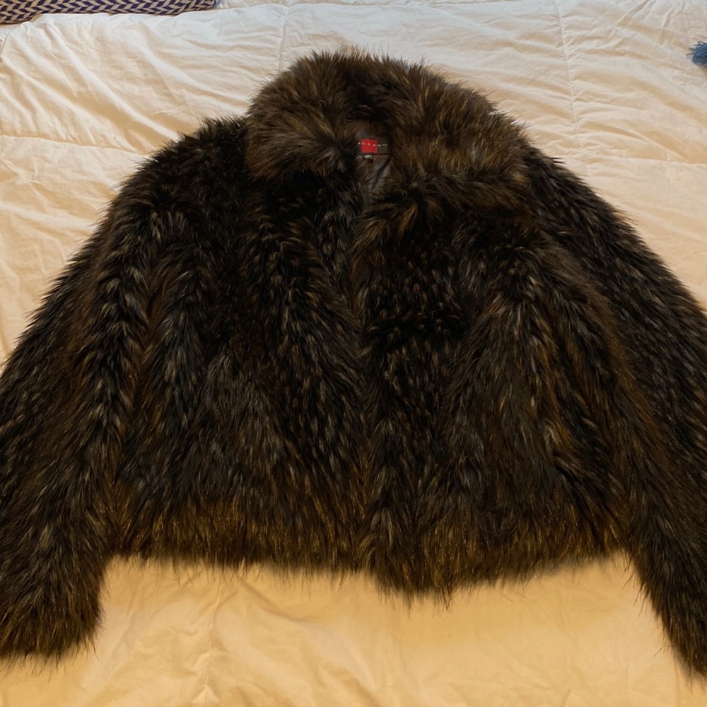 Faux fur coat